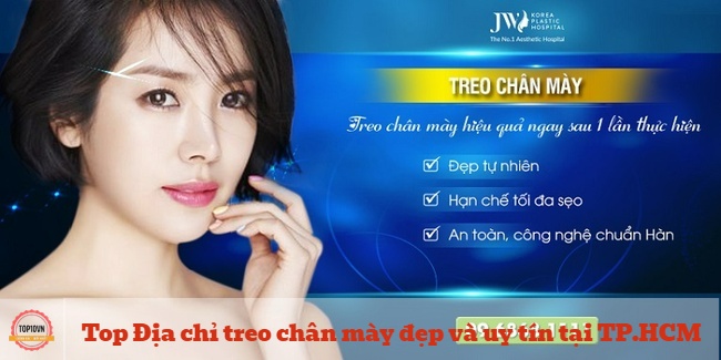 Quy trình treo cung chân mày tại Bệnh viện thẩm mỹ JW được thực hiện theo quy trình chuẩn, an toàn và đảm bảo | Nguồn: Bệnh viện thẩm mỹ JW