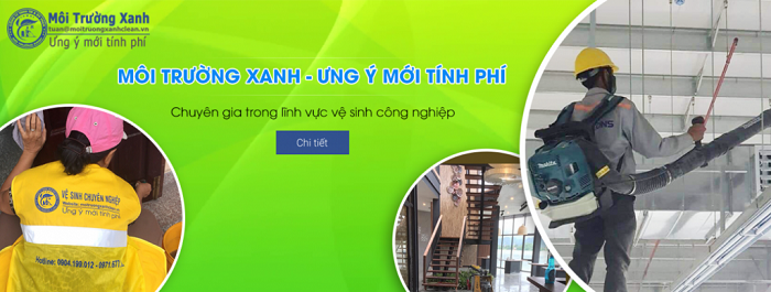 công ty dịch vụ vệ sinh tại tphcm VSCN Môi Trường Xanh 