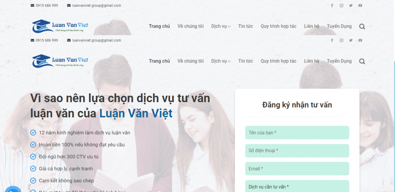 Dịch vụ viết luân văn thuê ở TPHCM - website Luận Văn Việt