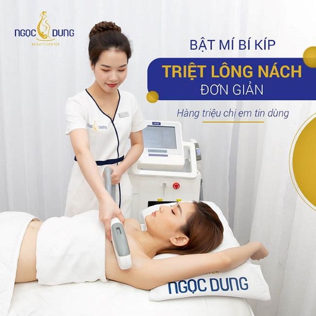 Để triệt lông, thẩm mỹ viện Ngọc Dung sử dụng công nghệ Laser New IPL, chỉ có duy nhất tại Hoa Kỳ | Nguồn: Thẩm mỹ viện Ngọc Dung 