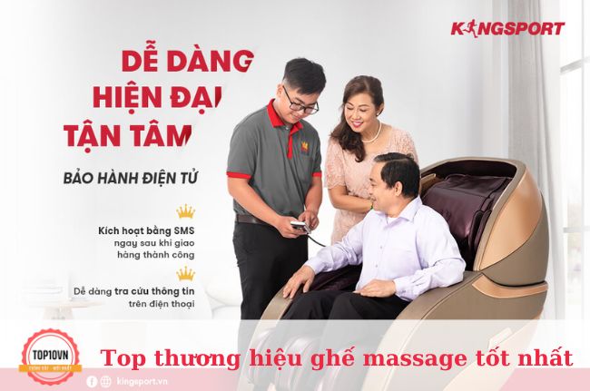 Ghế massage Kingsport - Hãng ghế massage toàn thân uy tín