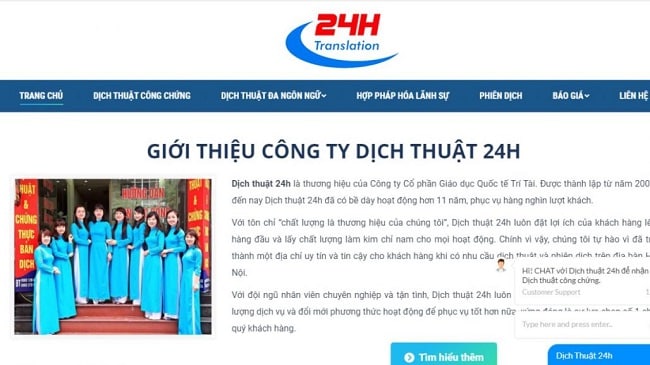 Dịch thuật 24h đã hoạt động được gần một thập kỷ và trong suốt thời gian đó, đơn vị đã phục vụ hàng chục nghìn cá nhân và tổ chức | Nguồn: Dịch thuật 24h