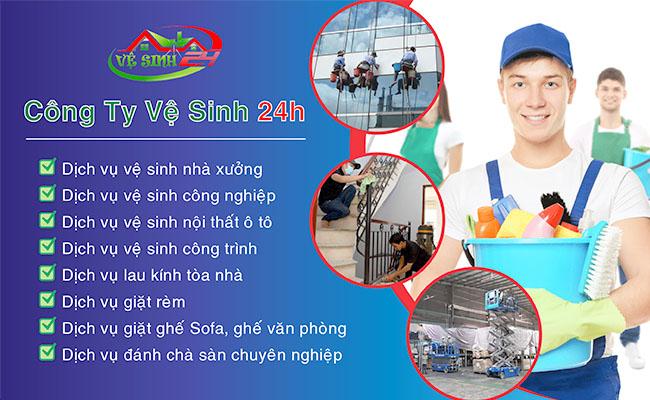 Cách dịch vụ tại công ty vệ sinh 24H