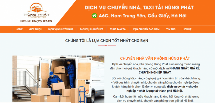 Chuyển văn phòng uy tín Hà Nội Hùng Phát