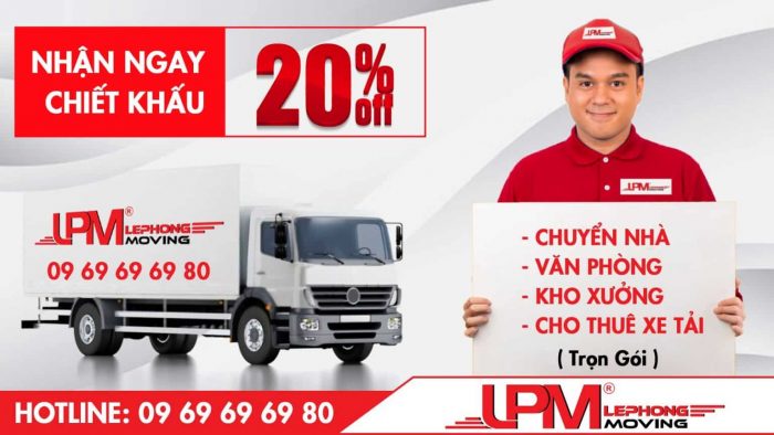 Lê Phong Moving - Thuê xe tải chở hàng quận 4 - hình ảnh từ website: lephongmoving.com