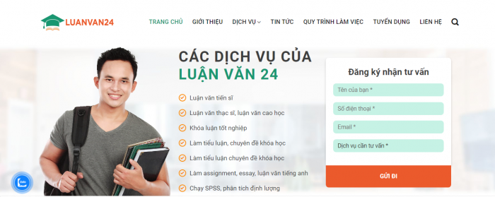 Wesite Luận văn 24 - Viết luận văn thuê ở TPHCM