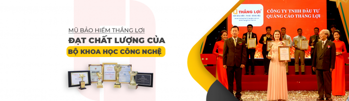 Nón bảo hiểm của Thắng Lợi đạt tiêu chuẩn