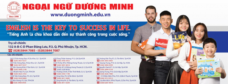 Trung tâm tiếng anh giao tiếp TPHCM - Ngoại ngữ Dương Minh | Nguồn: Ngoại ngữ Dương Minh