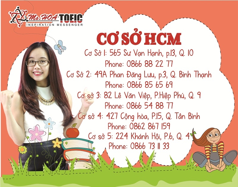 Trung tâm tiếng anh giao tiếp TPHCM -  Ms Hoa TOEIC | Nguồn: Ms Hoa TOEIC