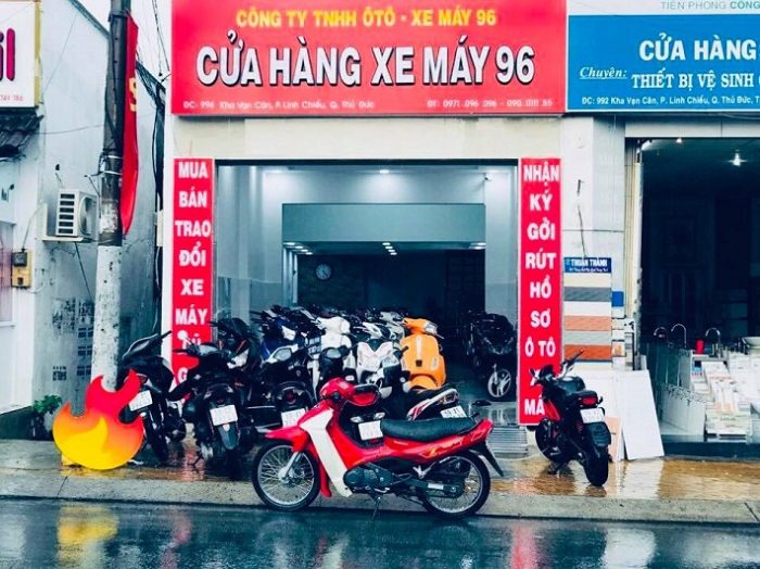 Bán xe máy cũ tại Thủ Đức - nguồn: Cửa hàng xe máy 96