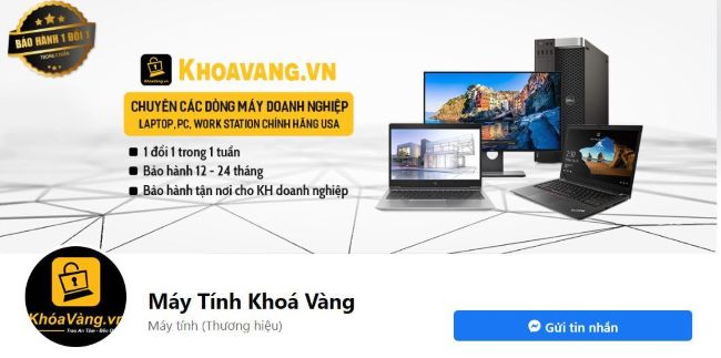 Fanpage Laptop Khóa Vàng | Nguồn: Laptop Khóa Vàng 