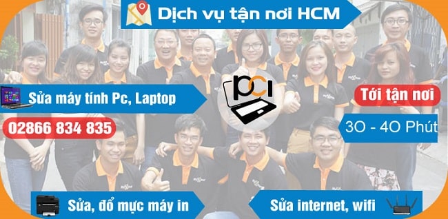 Công ty chuyên cung cấp dịch vụ sửa chữa máy tính, laptop tận nơi, sửa chữa đổ mực máy in màu khổ A3, A4 chuyên nghiệp | Nguồn: Công Ty Giải Pháp Tin Học PCI