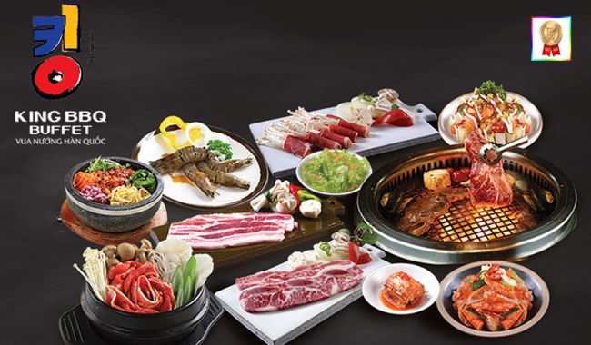 Hơn 200 món ăn có sẵn để lựa chọn trong thực đơn của King BBQ | Nguồn: King BBQ