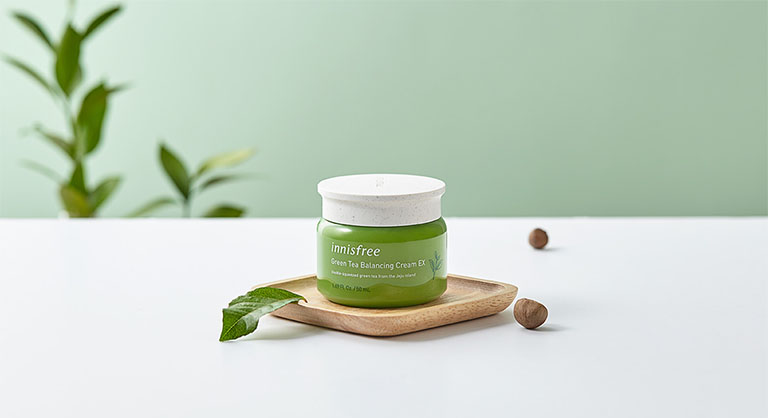 Innisfree Green Tea Balancing Cream là sản phẩm dưỡng ẩm da chuyên sâu